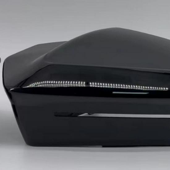 BMW 5 Series (G60/G68/G70) Carbon Rearview Mirror Cover - Gloss Black Finish