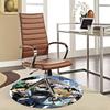 1pc Hunter x Hunter Anime Cartoon Design Round Carpet  Office Chair Mat, NonSlip Rug for Home Decor, Living Room, Bedroom