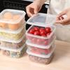with Lid Trasparent Crisper Sealed Rectangular Microwave-heated Lunch Boxes
