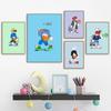 Niedlichen Cartoon Basketball Poster Kunstdruck Unsichtbarer Junge Spielen Street Ball Boxen Leinwand Malerei Bild Kinderzimmer Wohnkultur