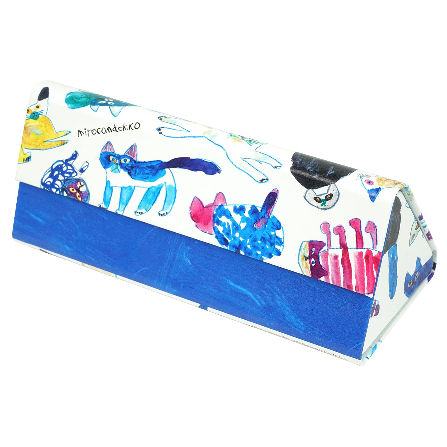 

Greeting Life Miroko Machiko Eyeglasses Case, Animal Design, MRZ-70, Blue