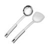 Premium Stainless Steel Long-Handled Kitchen Utensils Set: Wok Spatula, Soup Spoon & Ladle