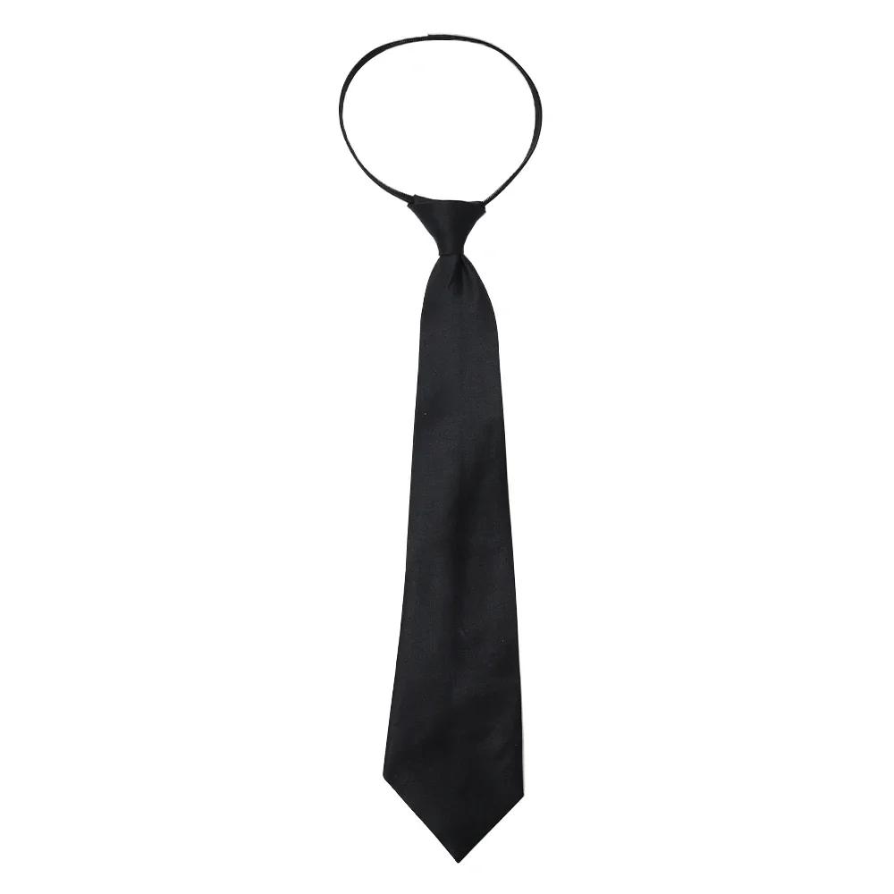 Ladies' Solid Color Lazy Tie, Paired With Uniform Shirt And Suit, Convenient For Daily Commuting And Versatile Decorative Tie