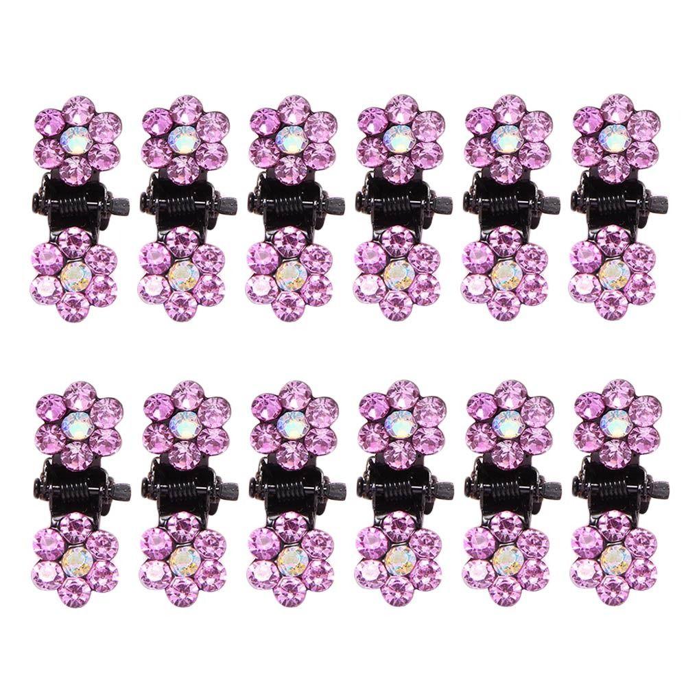 Metal Crystal Headwears Girls Hair Clip Claw Clip Mini Hair Claw Headwear Clip Grip