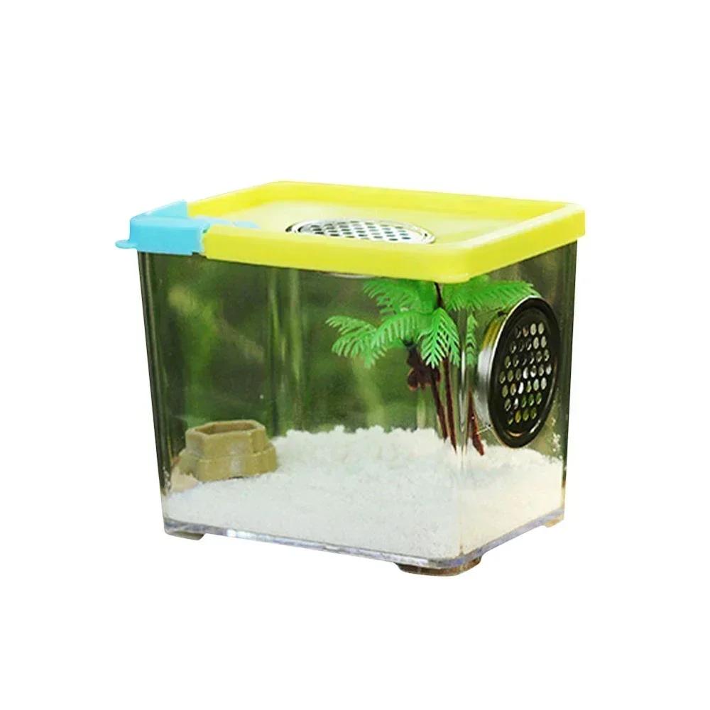 Reptile Breeding Box Clear Acrylic Reptile Feeding Box Insect Box Mantis Breeding Insect Reptile Cage Terrarium Terrarium