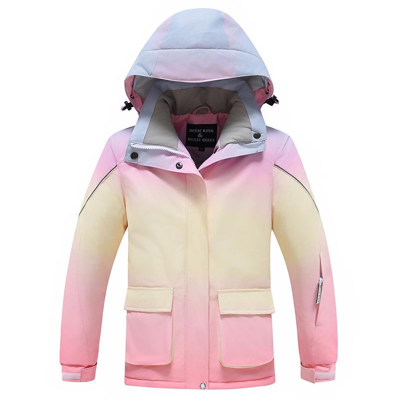 Girls' Winter Ski Suit: Windproof Waterproof Jacket & Pants Set