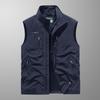 2025 Outdoor Leisure Vest Men's New Multi-Pocket Breathable Outdoor Cargo Jacket Coat High-Quality Design Hiking Fishing Vest