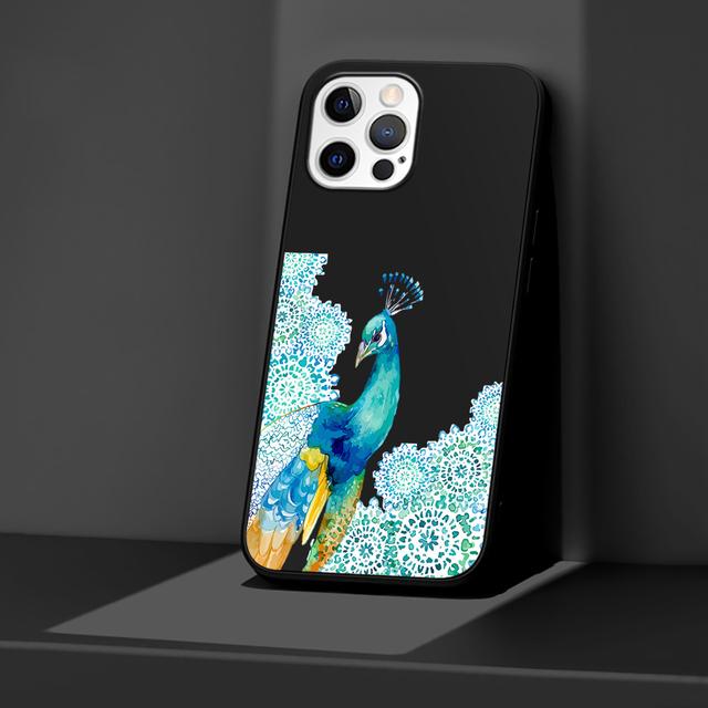 

Чехол для телефона Apple Iphone 14 11 13 Pro Max 12 Mini Xr 7 8 +Se 2020 Xs 6 6s Plus, крутой силиконовый черный чехол с красочными животными iPhone 7 Plus(8Plus)