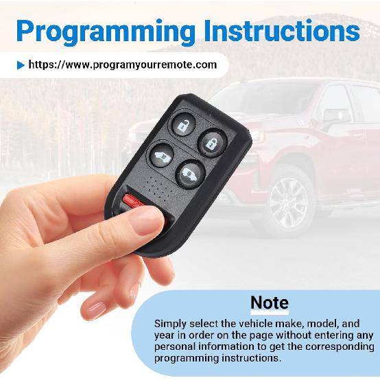 Key Fob Keyless Entry Remote Control Compatible with 2005 2006 2007 2009 2009 2010 Honda Odyssey Car Key Replacement for OUCG8D-399H-A 72147-SHJ-A61