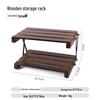 HJS051 Outdoor Foldable Wood Camping Storage Rack