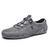 LDECK Men's Large Size Leather Low-Top Casual Martin Shoes