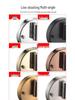 Wall-Mounted LED Touch Makeup Mirror with Recessed Wiring, Telescopic Fold, for Hotel Bathrooms