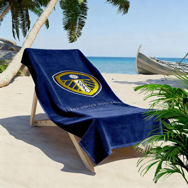 Leeds United Druck Strandtuch, Großes Weiches Schnelltrocknendes Handtuch für Strand Camping Schwimmen