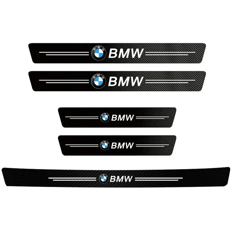 BWS1 Car Sticker Hot 2025 M Car Door Carbon Fiber Sill Protector Stickers For BMW E91 E30 E34 E53 E61 E62 E93 G30 G20 G05 G11 E48 Ser
