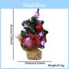 Mini Christmas Tree Decorative Led Light Tabletop Ornament For Festive Home Atmosphere