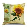 New Vintage Floral Pillow Linen Printed Sofa Home Office Decorative Cushion Cover