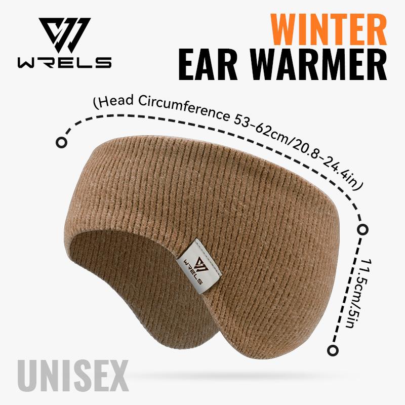 WRELS Fleece Ear Warmer Muffs Headband Ear Muffs Yoga Warm Stretchy Thermal Ear Muffs Men Women Cold Weather Windproof Earmuffs
