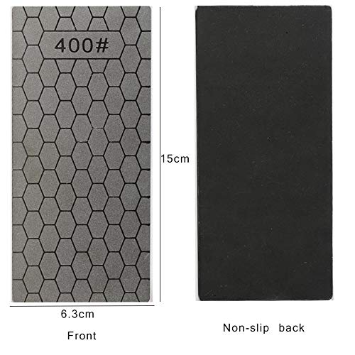 Deepa Diamond Whetstones, #400 and #1000, Set of 2, for Mini 4WD, Tool Processing, Grinding, Surface Refinishing, Diamond, Correction, Non-Slip, Mini