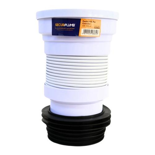 Securplumb Flexible Toilet Pan Connector - White/Black - Image 3