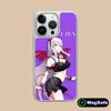 Mato seihei no slave Uzen Kyouka Phone Case for iPhone 17 16 15 14 13 12 11 Air Pro Max Plus Magsafe Silver Plating Cover