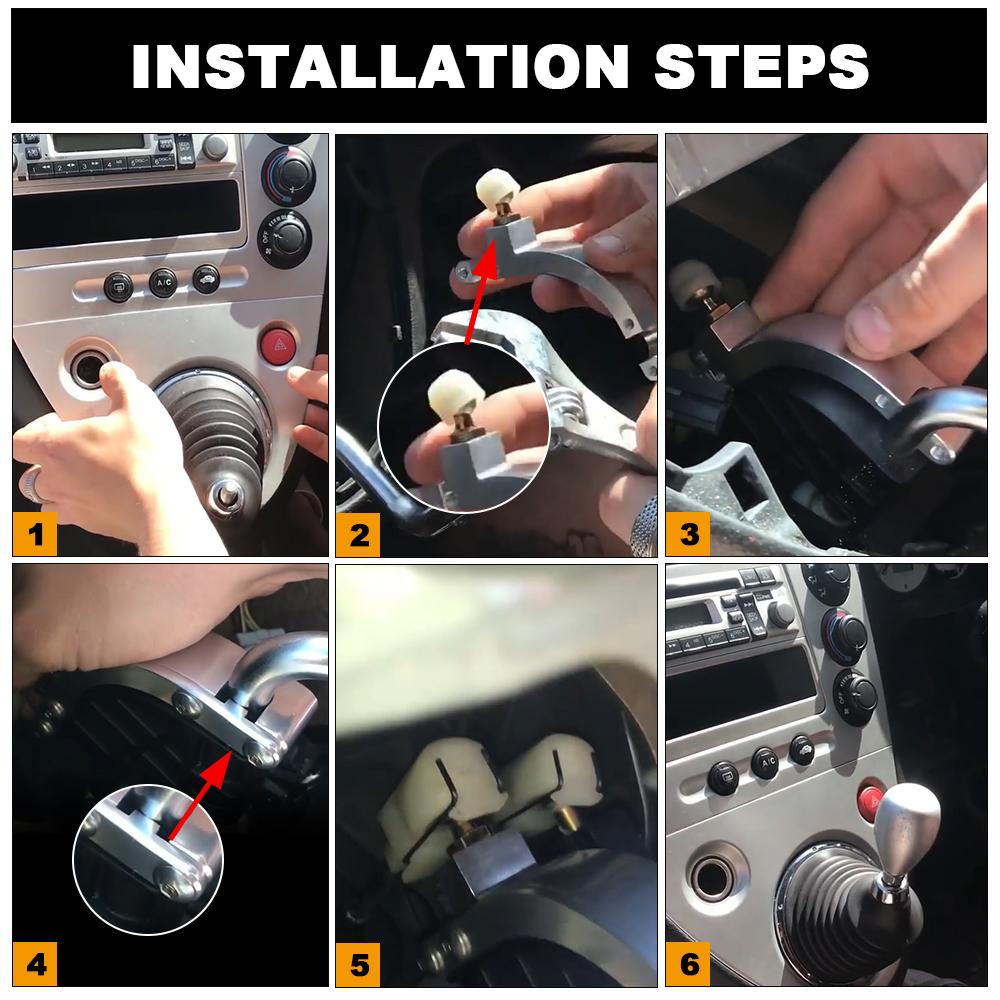 Aluminum Short Shifter For honda civic EP3 SI 2002-2005 honda civic ej9 eg Adapter RSX GUNMETAL Quick Gear Shift