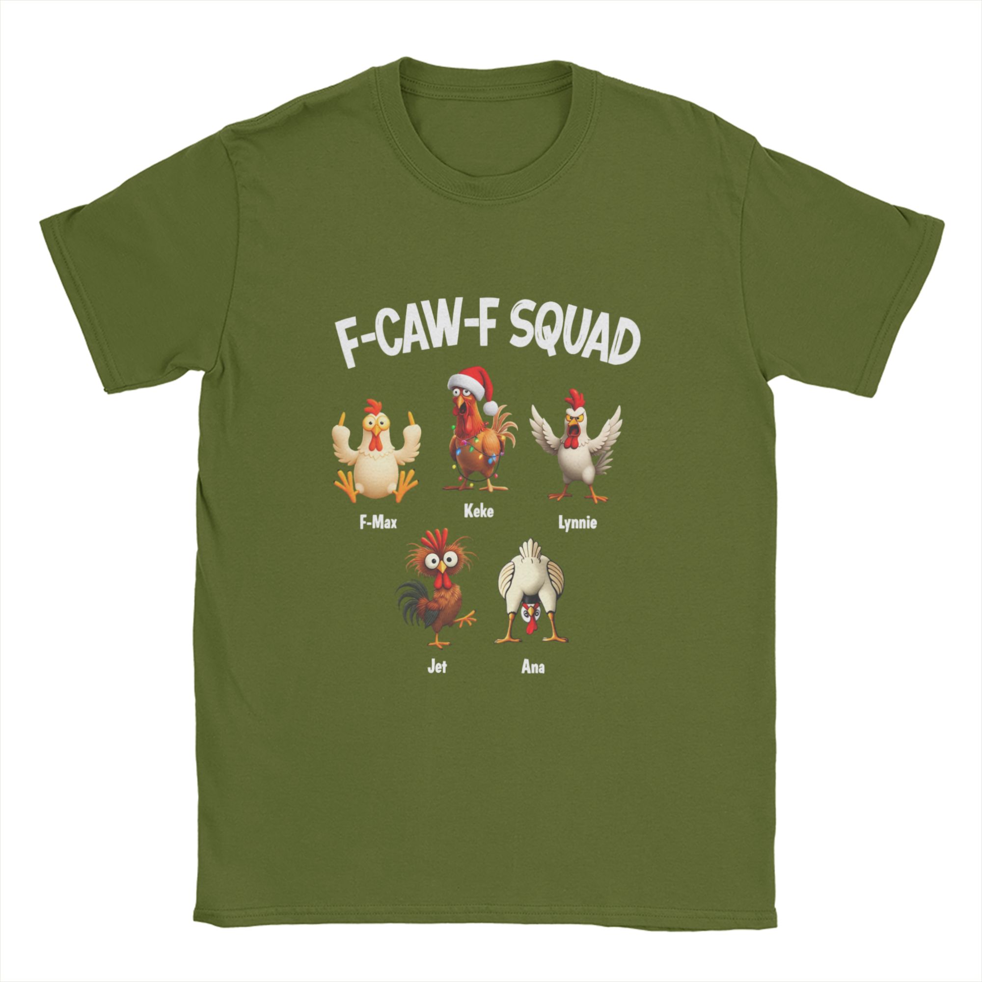 

Casual T-Shirt Beach F Caw F Rooster Funny Bird Fcawf Chicken T-Shirts Cotton Tee Shirt Men Casual Pattern Short Sleeve Top Tees 4XL