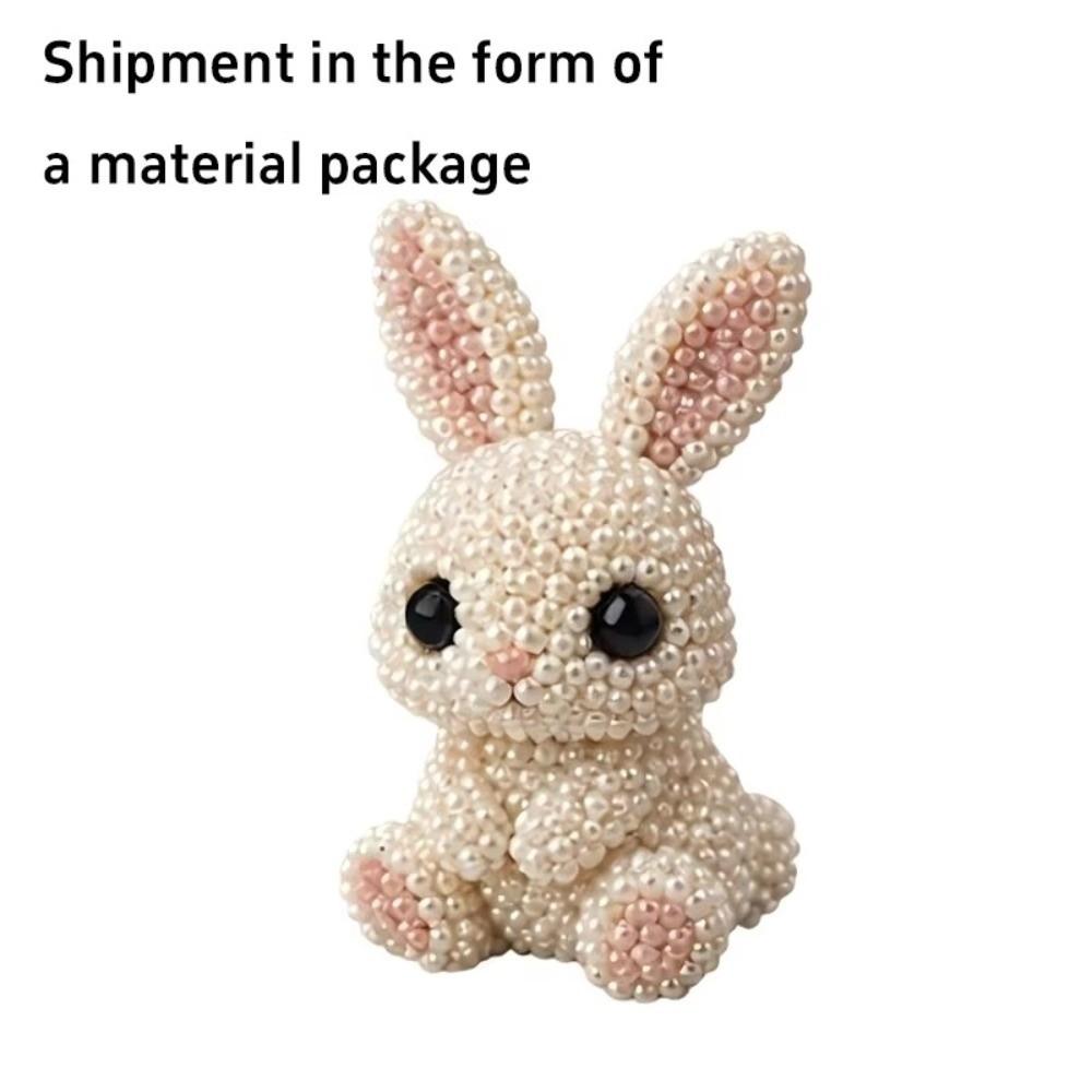 Craft 3D Beaded Animal Kit Animal Shape DIY Bead Craft Kit DIY 3D Beaded Ornament Set Home Decor