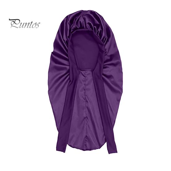 

Довгий атласний капелюх із зав’язкою Двошаровий жіночий капелюшок для сну Дуже великі коси Кучеряве волосся Штучний шовковий капелюх М’яка шапка для догляду за волоссям