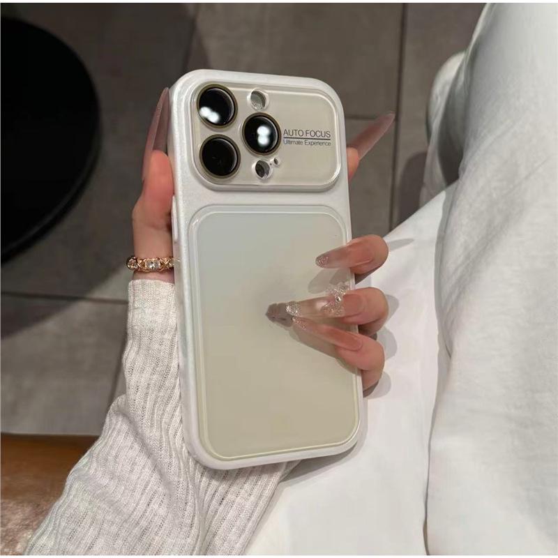 

Premium Acrylic Gradient iPhone 17 Case with Full Coverage for 16 Pro Max Lens 14 Pro Max вершковий/білий