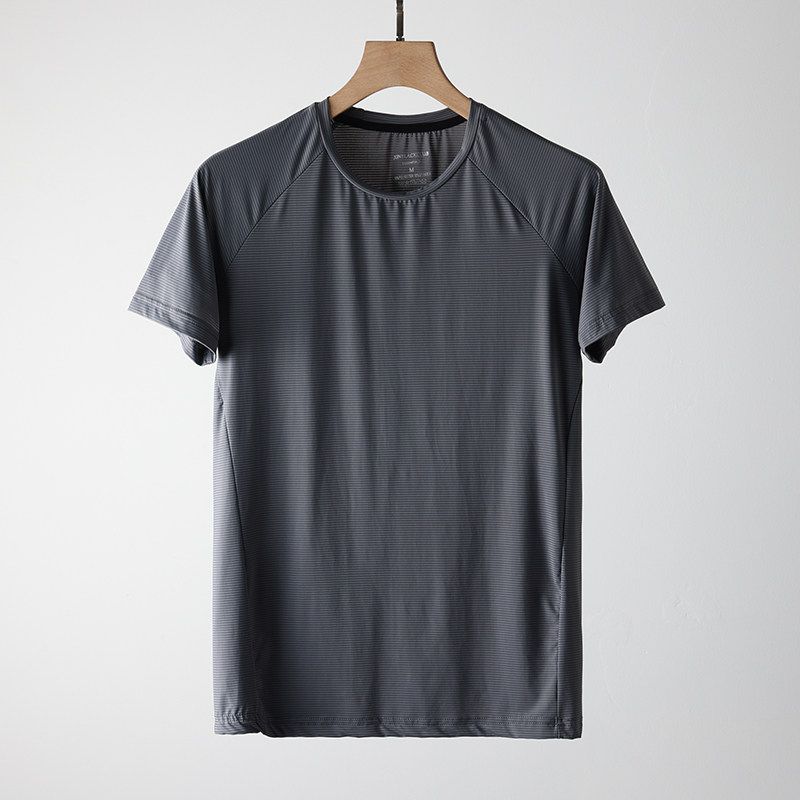 Tail Single Men's Cut Label Sports Ice Silk Quick-Drying Ice Feeling T-Shirt Men's Breathable Short Sleeve Export Original Single Half Sleeve Tops