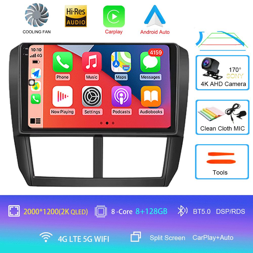 Android 14 Car Radio For Subaru Forester 3 SH 2007-2013 For Impreza GH GE 2 Din Multimedia Player 2 Din Carplay Head Unit