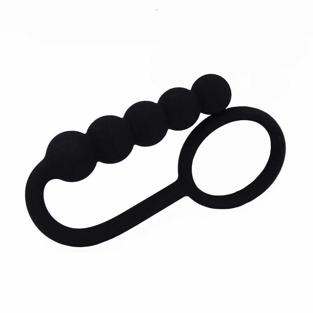 Prostate Massager Cock Anal Insert Ring Bead Butt Plug Men Women Adult Sex Toy