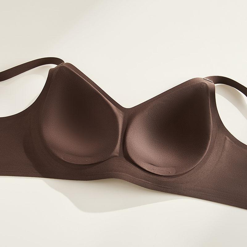 Seamless Wire Free Leopard Print Women Soft Support Push Up Thin Bra