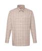 DAKS SHIRTS Easy Care Poly Blend Check Shirt Regular Fit Beige_Dlw2Shcl412I1
