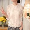 Spring Autumn Chiffon Lace Blouse Women Shirts Summer White Tops Blusas Women Long Sleeve Blouses Women Clothing Feminine