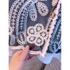 Women's Summer Hook Flower Hollow Short Sleeve T-shirt Design Thin Loose Top