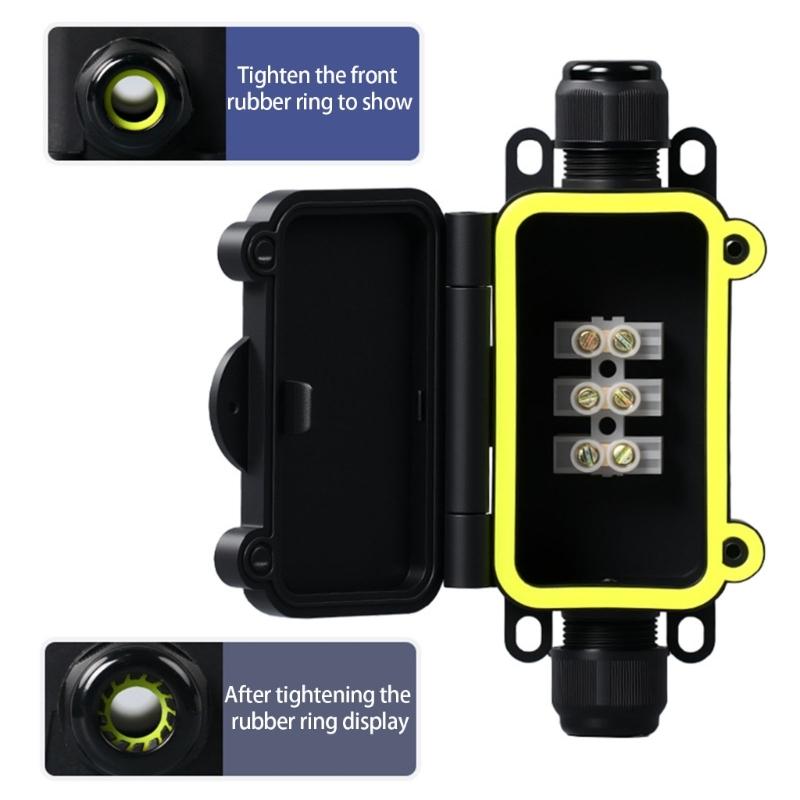 Practical Waterproof Designs Junction Box 5 8mm Cable Organizers for Undergrounds Electrical Wiring Equipment Rating