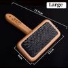 Pet Comb Natural Bamboo Handle Stainless Steel Hair Brush Dogs Cats Pets Grooming Accessories Tools Puppy Combs Cleaning Brush