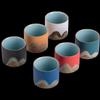 Súshì Thousand-Mile Rivers and Mountains Ceramic Cup Set