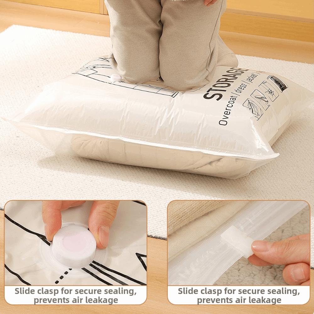 Clear Clothes Organizer Hanging Design Space Saving Bags New Vacuum Storage Bags  Bedroom Use