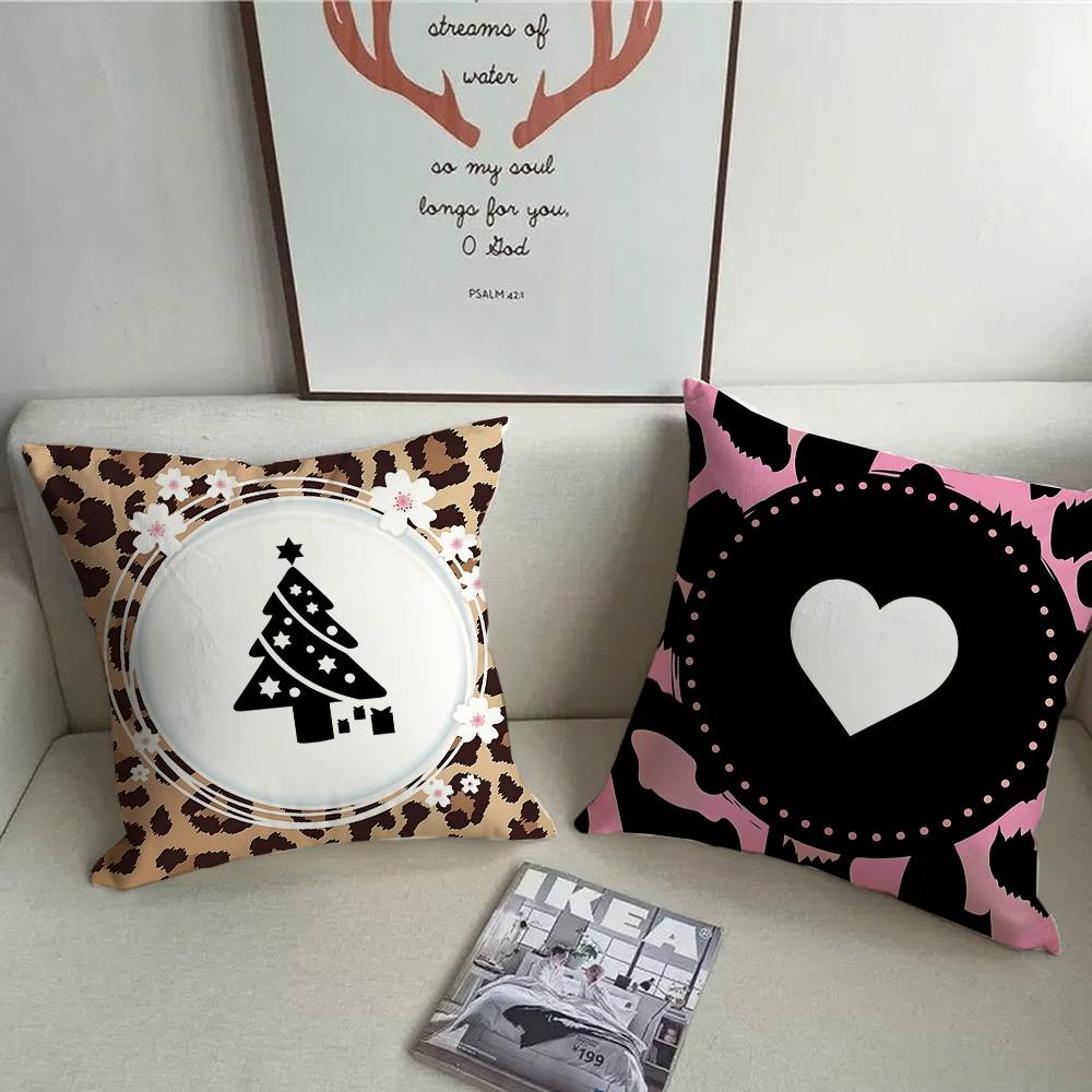 1PC Fashion Leopard Print Pillow Case Square  Bedroom Sofa Leisure Comfort Cushion Car Home Decoration