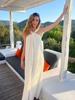 Halter Beach Long Dress Women Summer Sleeveless Backless Maxi Holiday Party Chic Lady Robe