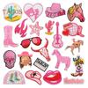 13/22/23/24/25/27 Pcs DIY Patches Multi Embroidery Patterns DIY Patches Set for Clothing Bags Hats Iron-On Self-Adhesive Sewing Repair Patch Family