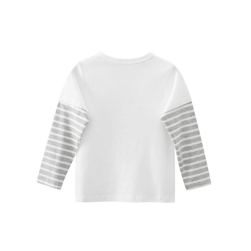 Kids' Korean Style Spring Cartoon Long Sleeve Two-in-One Top