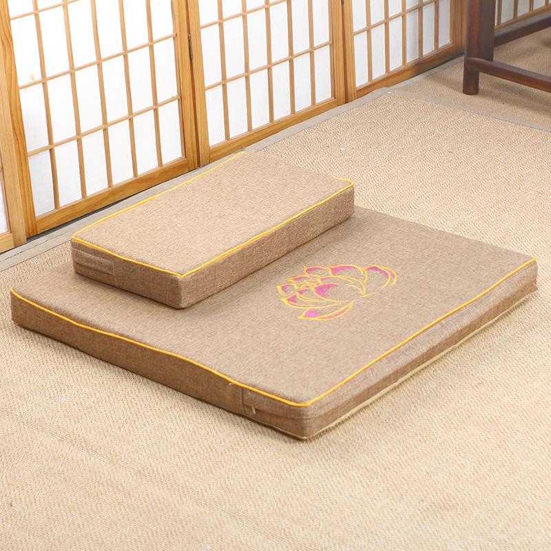 Thickened Meditation & Prostration Zafu Cushion: Removable, Washable Kneeling Mat