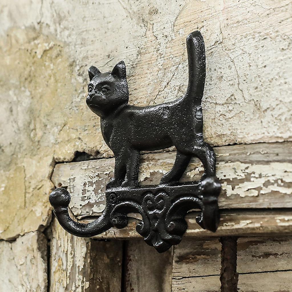 Antique Iron Wall Hook for Coat and Hat Multipurpose Animal Shape Hanger Heavy Duty Holder Courtyard Decoration