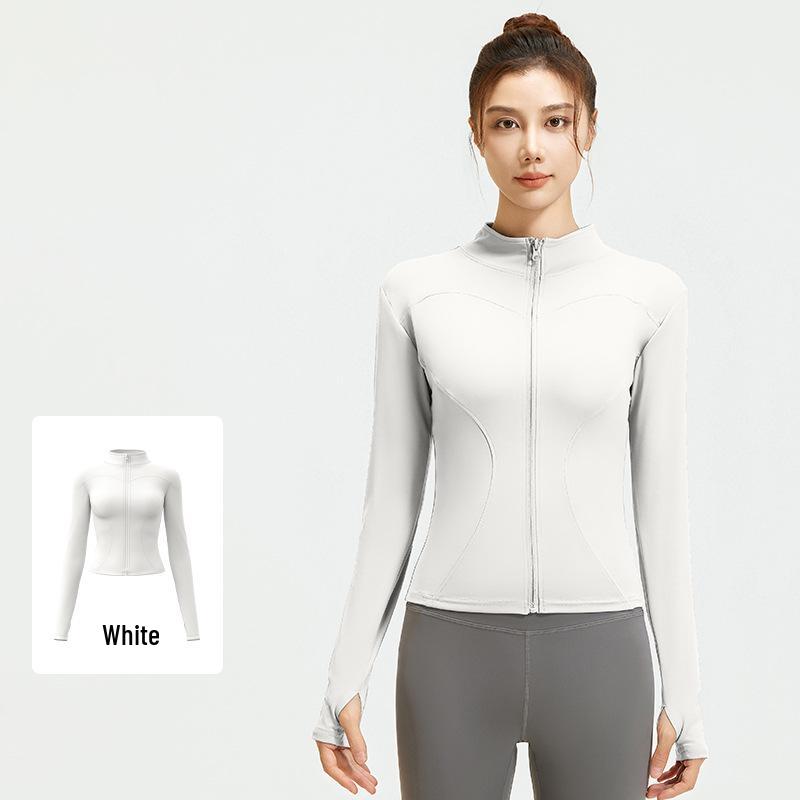 

Женская дышащая фитнес-йога куртка для похудения со стойкой XXL