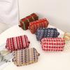 Dirt-proof Christmas Pencil Case Knitted Fabric Knitting Pen Bag  Toiletry Makeup Brushes