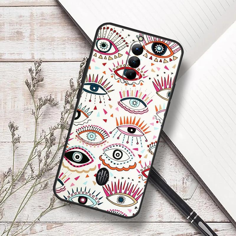 Lucky Eye Blue Evil Eye Print Case For ZTE Nubia Red Magic 11 10S 9S 8S 8 9 10 Pro Plus 7 6S 7S Pro RedMagic 10 Air Cover