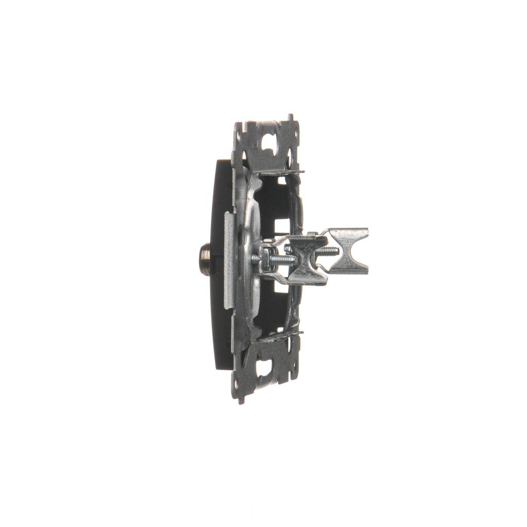 Single SAT antenna socket (module). For individual installations, black